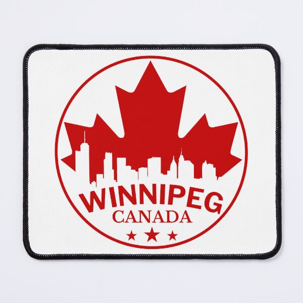 Item preview, I live in Winnipeg, Winnipeg City Skyline, Canada designed and sold by Travelers Verse.