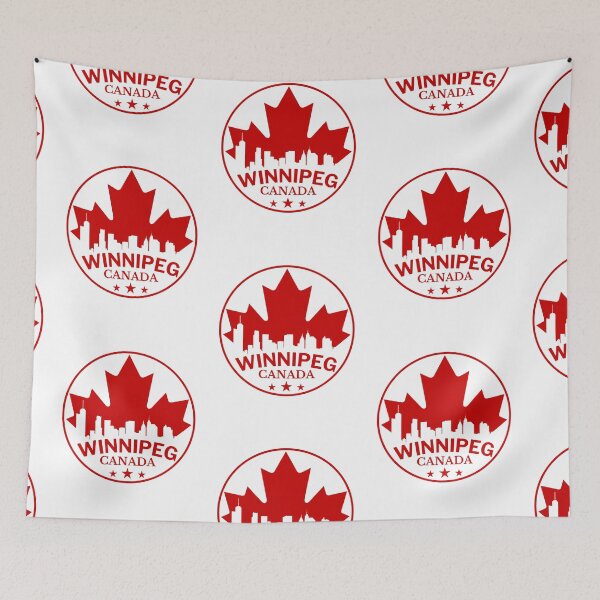 Item preview, I live in Winnipeg, Winnipeg City Skyline, Canada designed and sold by Travelers Verse.