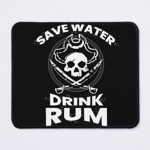 Item preview, Save Water Drink Rum Pirates Buccaneers designed and sold by MooonTees.