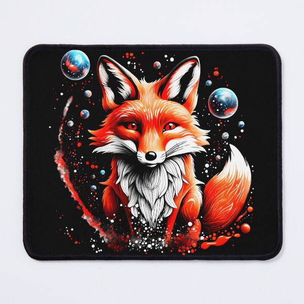 Item preview, Red eyed fox with planets designed and sold by soloveyko.