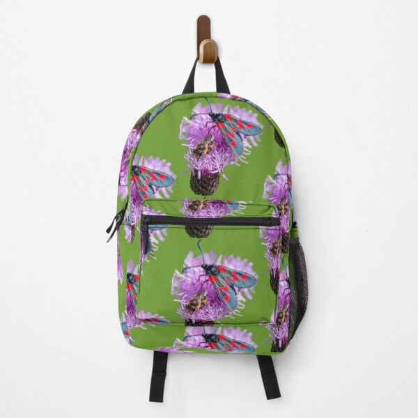 Item preview, Burnet Moth and a Bee on a Knapweed flower designed and sold by Dalyndigital Photography.