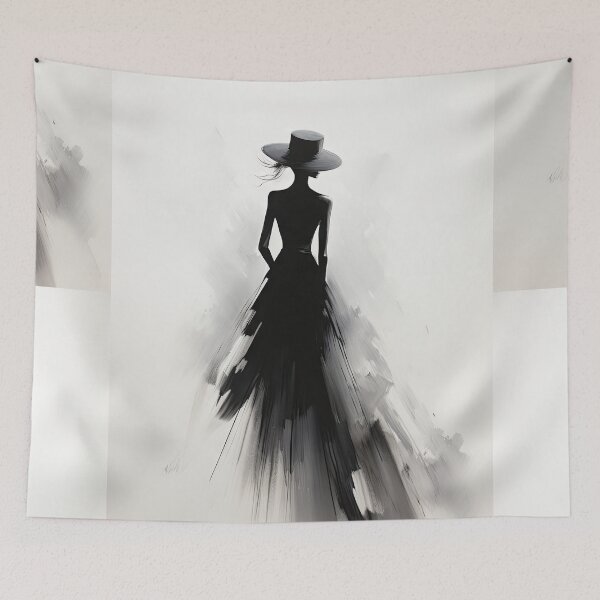 Item preview, High Contrast Elegance: Abstract Power of Fashion's Mystery designed and sold by Piotrek0001.