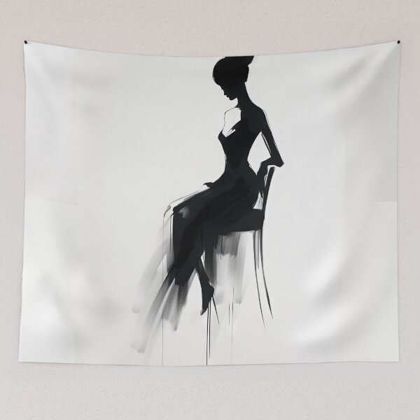 Item preview, High Contrast Elegance: Abstract Power of Fashion's Mystery designed and sold by Piotrek0001.