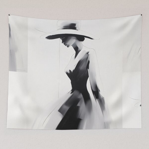 Item preview, High Contrast Elegance: Abstract Power of Fashion's Mystery designed and sold by Piotrek0001.