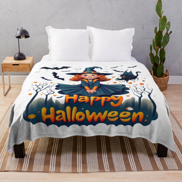 Item preview, Cute Spooky Retro Happy Halloween Witch, Trick or Treat, designed and sold by MorielleKC.