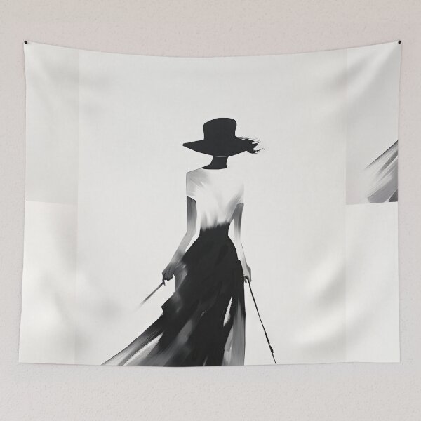 Item preview, High Contrast Elegance: Abstract Power of Fashion's Mystery designed and sold by Piotrek0001.