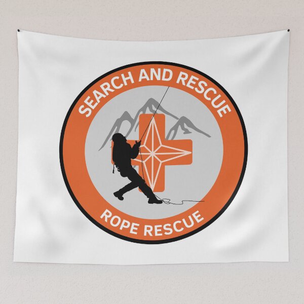 Item preview, f Rope Rescue Search and Rescue Unit Badge / Patch [Safety - SAR Orange] designed and sold by TheContactor.