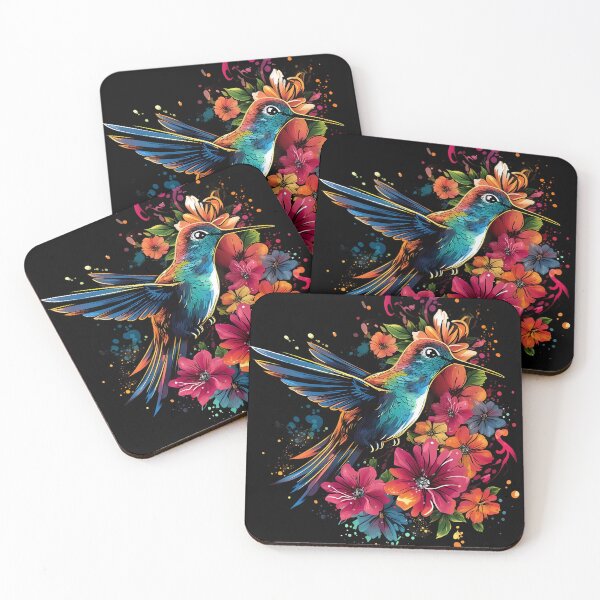 Item preview, Vibrant Hummingbird on Flower designed and sold by Win Hardy.