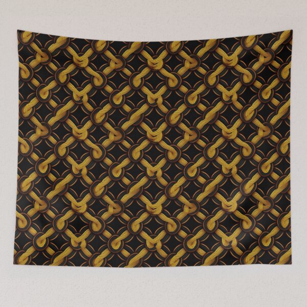 Item preview, Modern design in pop art style, reminiscent of cord loops and nets designed and sold by Pflugart.