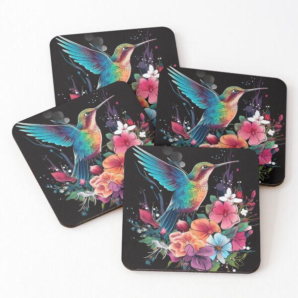 Item preview, Vibrant Hummingbird on Flower designed and sold by Win Hardy.
