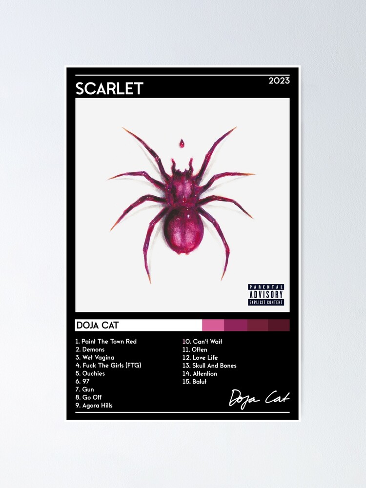 Doja Cat Poster Print Scarlet Poster Music Poster Album 