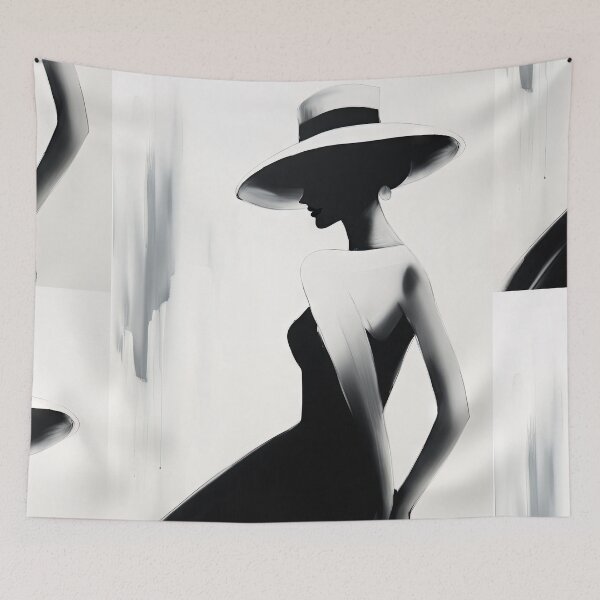 Item preview, High Contrast Elegance: Abstract Power of Fashion's Mystery designed and sold by Piotrek0001.