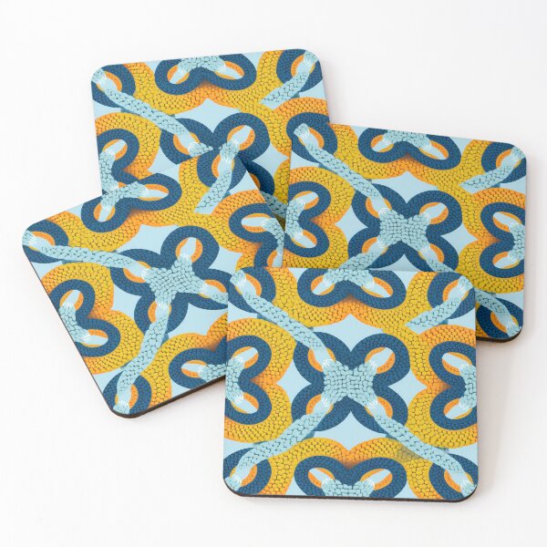 Item preview, Modern design in pop art style, reminiscent of cord loops and nets designed and sold by Pflugart.
