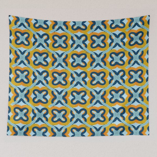 Item preview, Modern design in pop art style, reminiscent of cord loops and nets designed and sold by Pflugart.