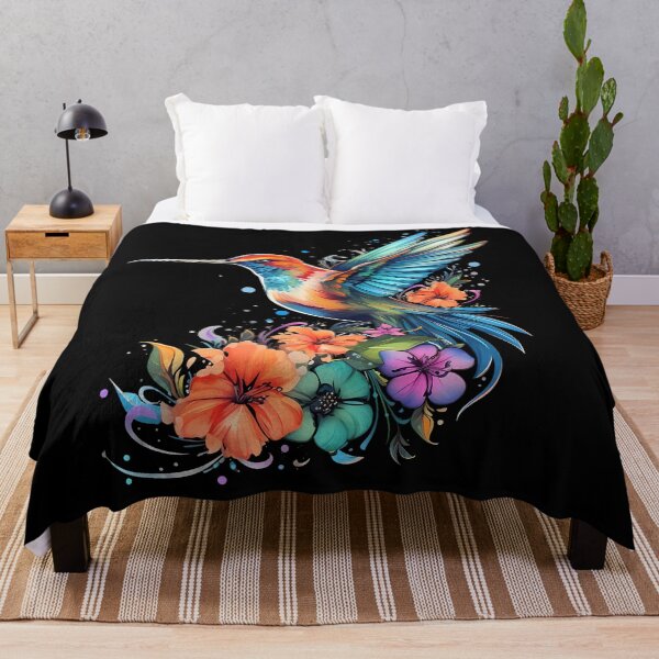 Item preview, Vibrant Hummingbird on Flower designed and sold by Win Hardy.
