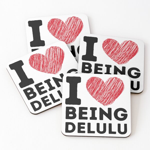 Item preview, I love being delulu,i heart being delulu  designed and sold by RecStore.