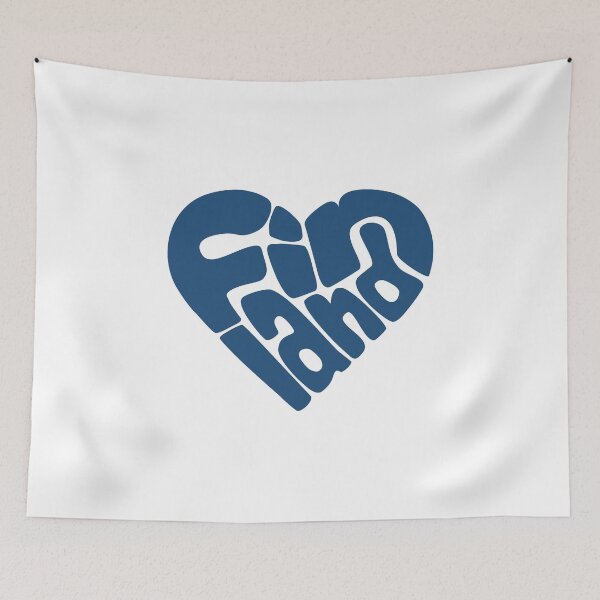 Item preview, I love Finland heart designed and sold by knappidesign.
