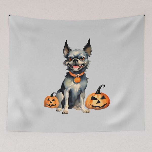 Item preview, Sharp Dog Guards Halloween Pumpkins designed and sold by BloomCatB.