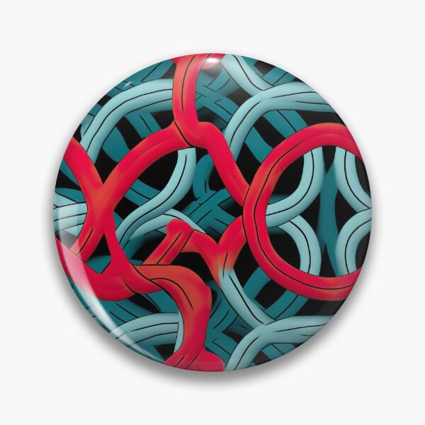 Item preview, Modern design in pop art style, reminiscent of cord loops and nets designed and sold by Pflugart.