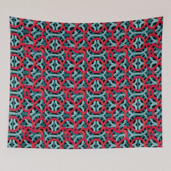 Item preview, Modern design in pop art style, reminiscent of cord loops and nets designed and sold by Pflugart.