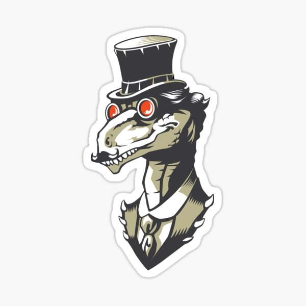 Dromeosaur Industrial vector Sticker