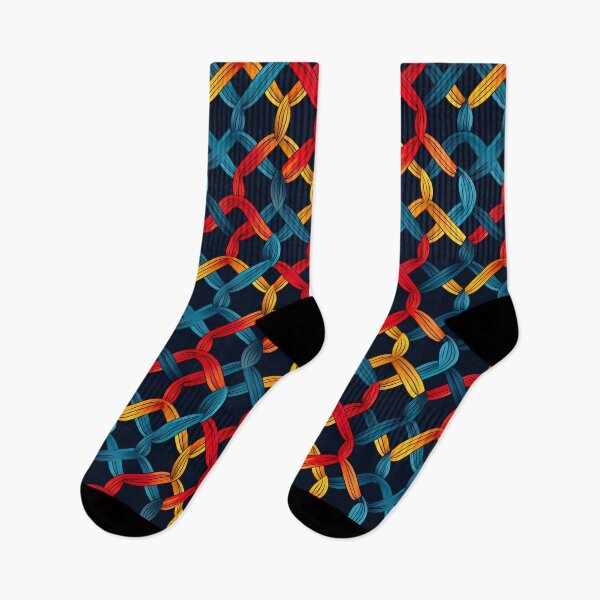 Item preview, Modern design in pop art style, reminiscent of cord loops and nets designed and sold by Pflugart.