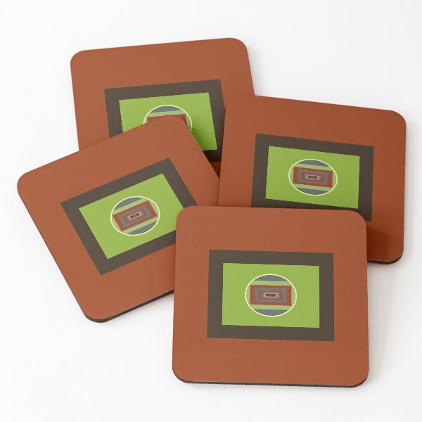 Item preview, Geometric Design, pistacio and chocolate designed and sold by MARYMAXMAC.