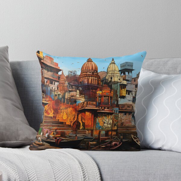 Item preview, Ghats of Varanasi, graffiti art designed and sold by xaoslogic.
