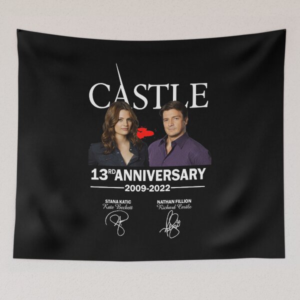 Item preview, Castle 13rd Anniversary 2009 2022 Stana Katic Kate Beckett Nathan Fillion Ríchárd designed and sold by ChaiyoNamwong.