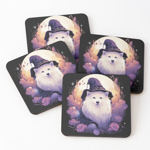 Item preview, Witchy Samoyed: Halloween Enchanted Dog Magic Design designed and sold by The-Sinister.