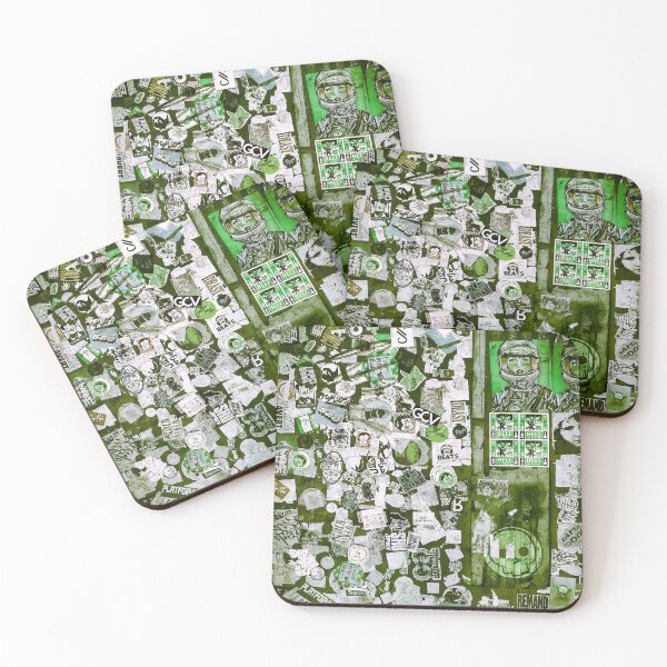 Item preview, Urban Graffiti Stickers Green Design NYC  designed and sold by eleonoraingrid.