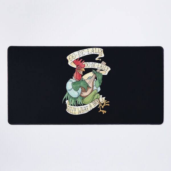 Item preview, Alan-A-Dale Rooster OO-De-Lally Golly What A Day Tattoo Watercolor Painting Robin Hood designed and sold by RODNEYHOUST.