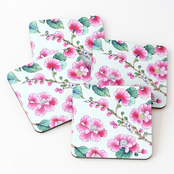 Item preview, Famille rose chinoiserie style seamless pattern designed and sold by SophieClimaArt.