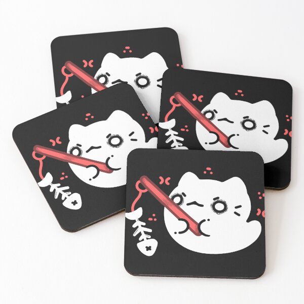 Item preview, Little ghost cat fishing designed and sold by Mossysplashart.