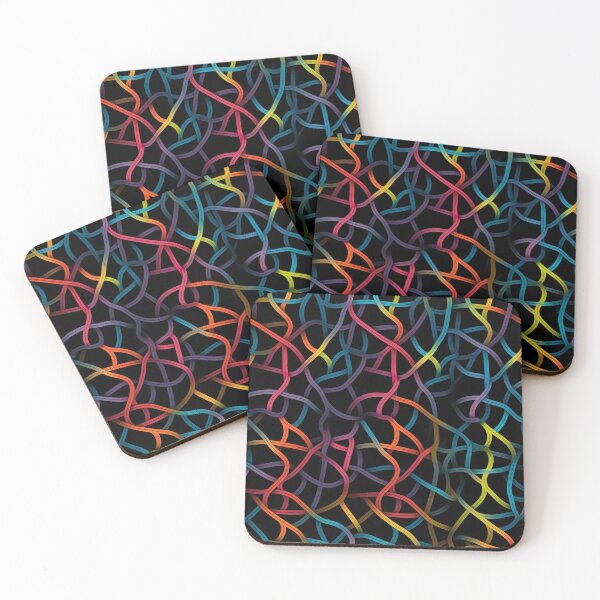 Item preview, Modern design in pop art style, reminiscent of cord loops and nets designed and sold by Pflugart.