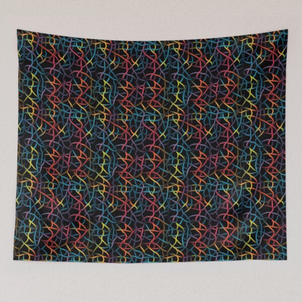 Item preview, Modern design in pop art style, reminiscent of cord loops and nets designed and sold by Pflugart.