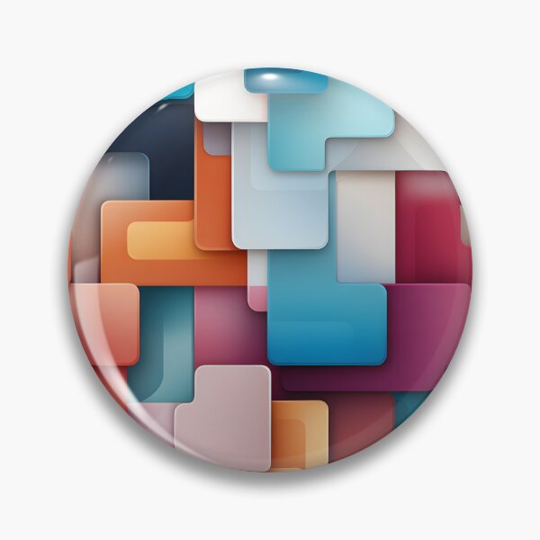 Item preview, Colorful 3d abstract pattern designed and sold by enipra.