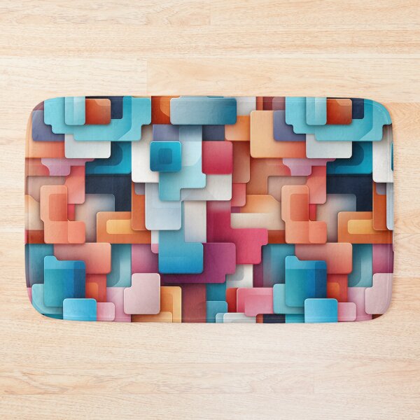 Item preview, Colorful 3d abstract pattern designed and sold by enipra.