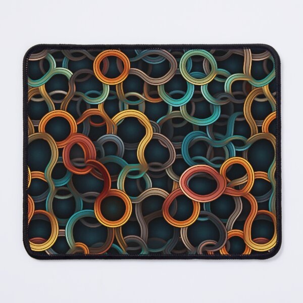 Item preview, Modern design in pop art style, reminiscent of cord loops and nets designed and sold by Pflugart.