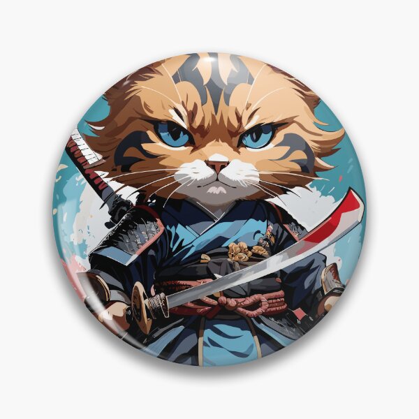 Item preview, Whiskered Warrior designed and sold by PixelStroke.