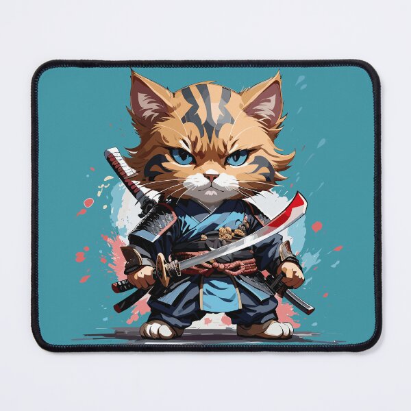 Item preview, Whiskered Warrior designed and sold by PixelStroke.