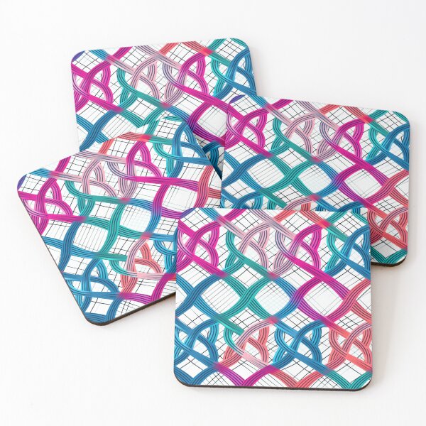 Item preview, Modern design in pop art style, reminiscent of cord loops and nets designed and sold by Pflugart.
