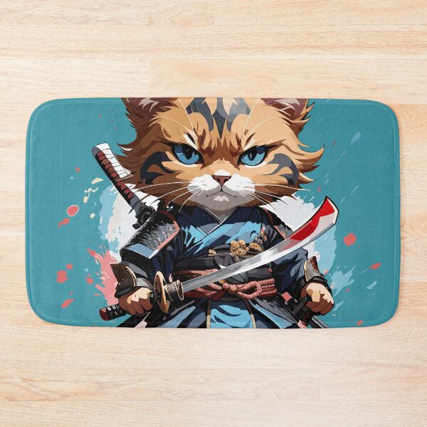 Item preview, Whiskered Warrior designed and sold by PixelStroke.