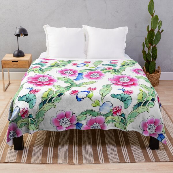 Item preview, Flowers and leaves seamless porcelain pattern designed and sold by SophieClimaArt.