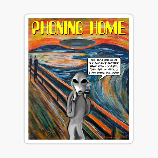 Phoning Home Sticker