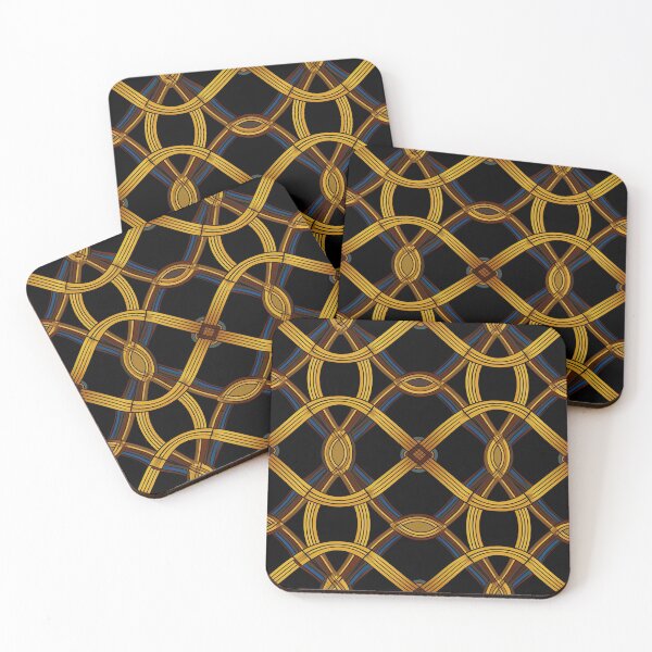 Item preview, Modern design in pop art style, reminiscent of cord loops and nets designed and sold by Pflugart.