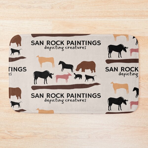 Item preview, Ancient Art San rock paintings depicting creatures designed and sold by KewaleeTee.