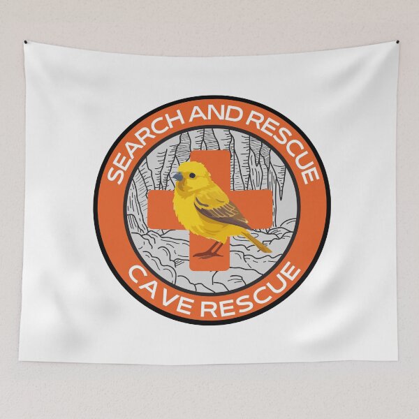 Item preview, CAVE Rescue - Search and Rescue - Orange First Aid - Safety Orange designed and sold by TheContactor.