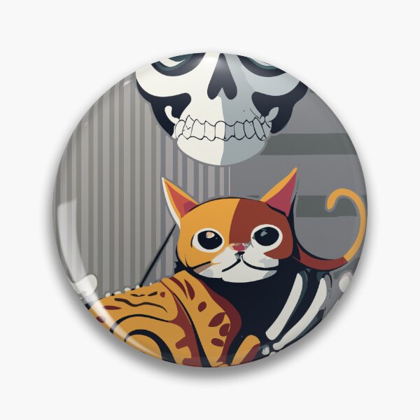 Item preview, Skull Skeleton Hug Cat designed and sold by dedodern.