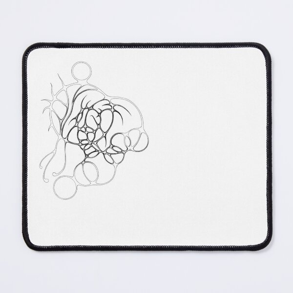 Item preview, abstract organic shape, drawn tribals designed and sold by lyahuasca.